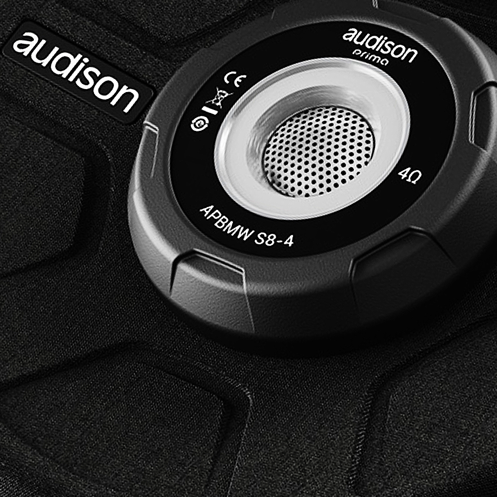 Audison Prima APBMW S84 8" Underseat Subwoofer 300W Max